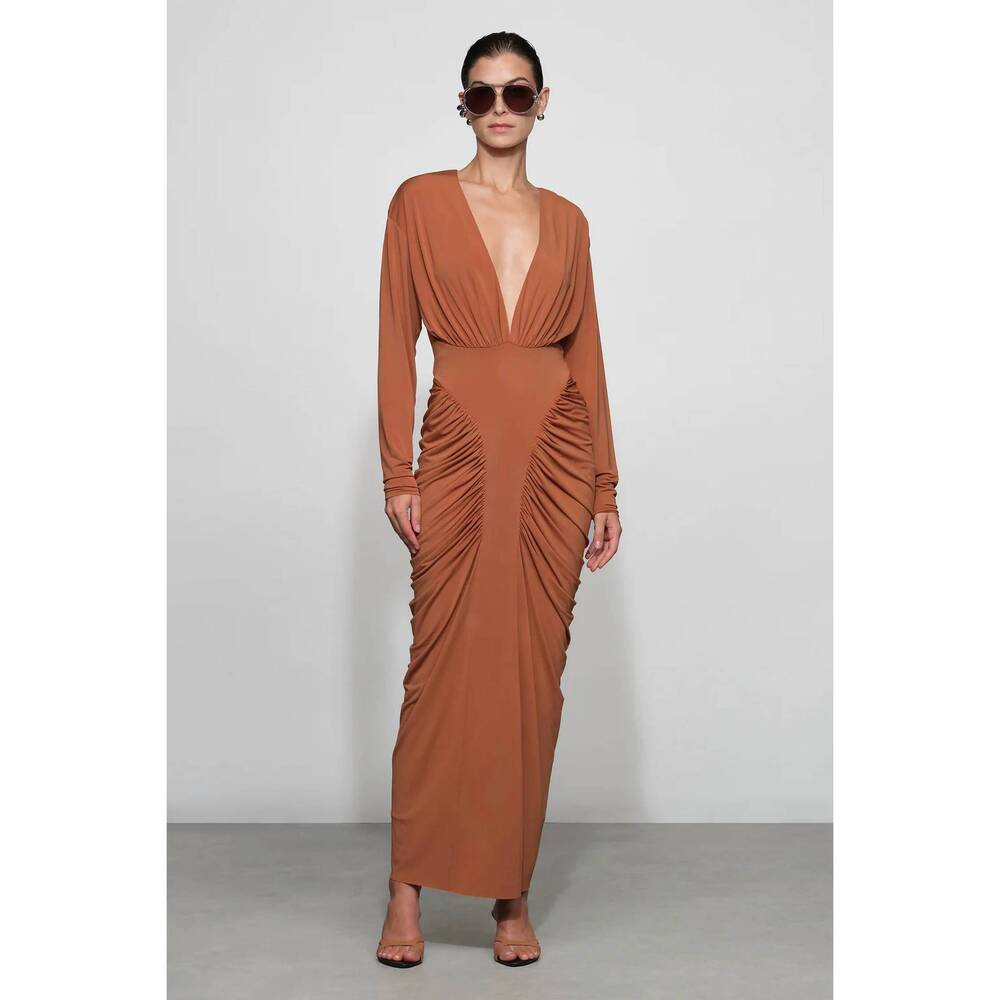 NEW ET OCHS athens midi dress in tuscan